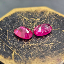 Load image into Gallery viewer, 2=1.36 Carat oval unheated ruby pair Kashmir, Pakistan