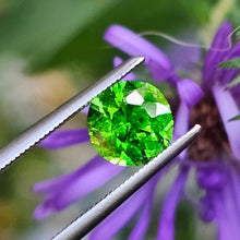 Load image into Gallery viewer, 0.92 Carat Round Neon Green Tsavorite Garnet from Tanzania