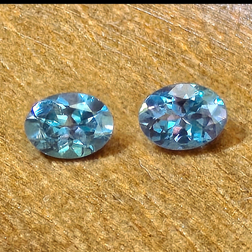 0.37 Carat Total Weight Oval Alexandrites from India