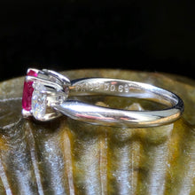 Load image into Gallery viewer, 1.18 Carat Burmese Ruby and Diamond Ring in Platinum, GIA Report
