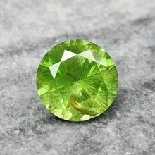Load image into Gallery viewer, 0.92 Carat Round Neon Green Tsavorite Garnet from Tanzania