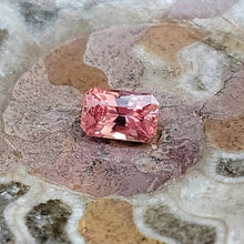 Load image into Gallery viewer, 0.77 Carat radiant cut untreated peach sapphire from Madagascar