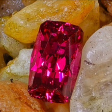 Load image into Gallery viewer, 2.65 Carat rectangular cushion cut red spinel from Mahenge Tanzania
