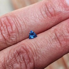 Load image into Gallery viewer, 0.51 Carat Trillion Cut Neon Blue Cobalt Spinel from Mahenge Tanzania
