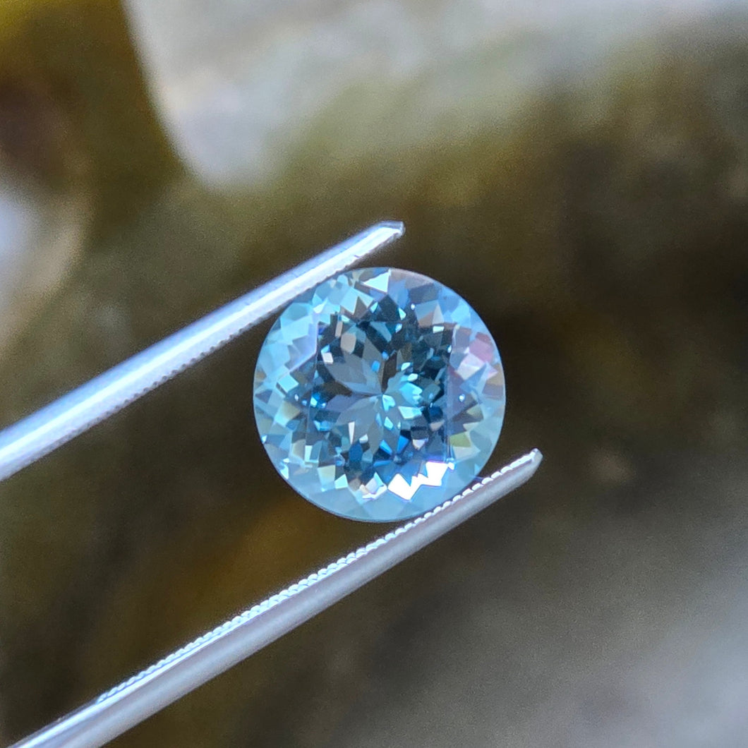 2.43 Carat Round Aquamarine