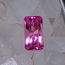 Load image into Gallery viewer, 1.14 Carat Precision Rectangular Cut Purple-Pink Spinel from Mahenge, Tanzania
