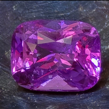 Load image into Gallery viewer, 1.30 Carat Cushion Cut Untreated Pinkish Purple Sapphire from Madagascar, GIA Report
