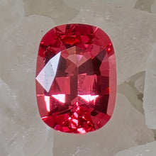 Load image into Gallery viewer, 1.02 Carat cushion cut orangish pink spinel from Mahenge Tanzania
