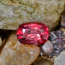 Load image into Gallery viewer, 1.02 Carat cushion cut orangish pink spinel from Mahenge Tanzania

