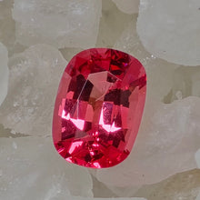 Load image into Gallery viewer, 1.02 Carat cushion cut orangish pink spinel from Mahenge Tanzania
