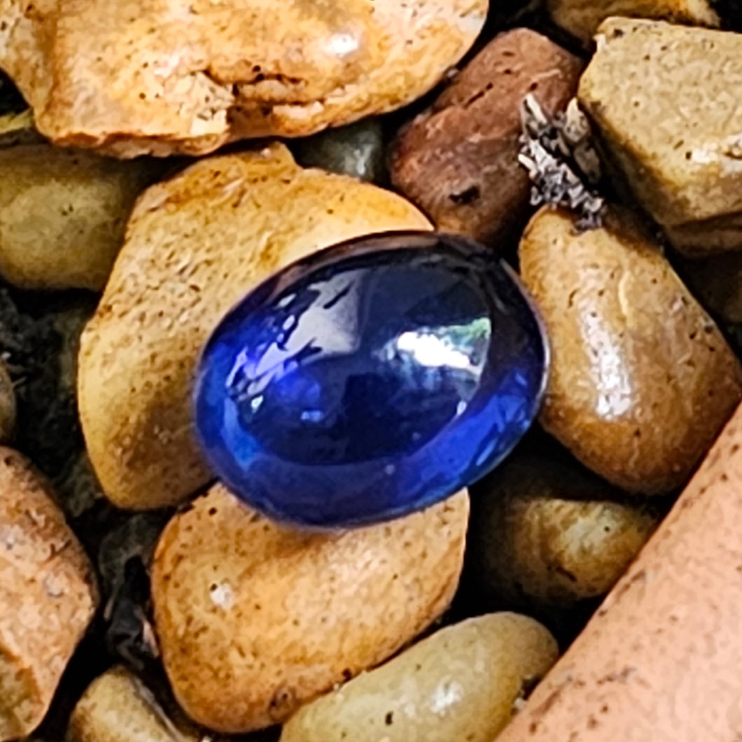 1.91 Carat Double Cabochon Blue Sapphire, GIA Report