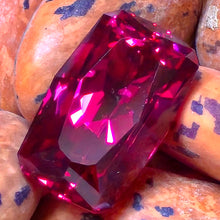 Load image into Gallery viewer, 2.65 Carat rectangular cushion cut red spinel from Mahenge Tanzania

