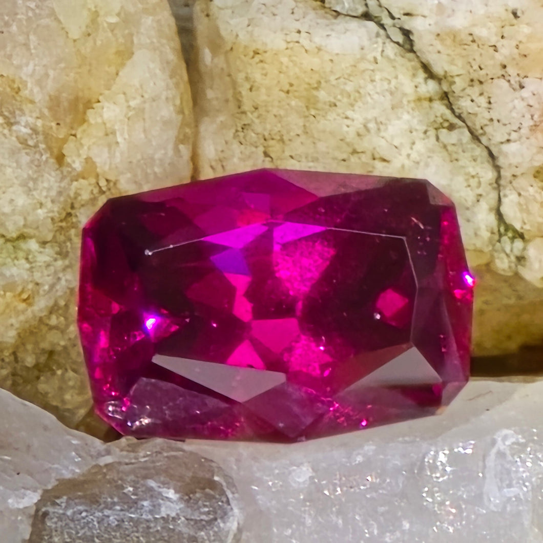 2.00 Carat cushion cut purple garnet from Mozambique