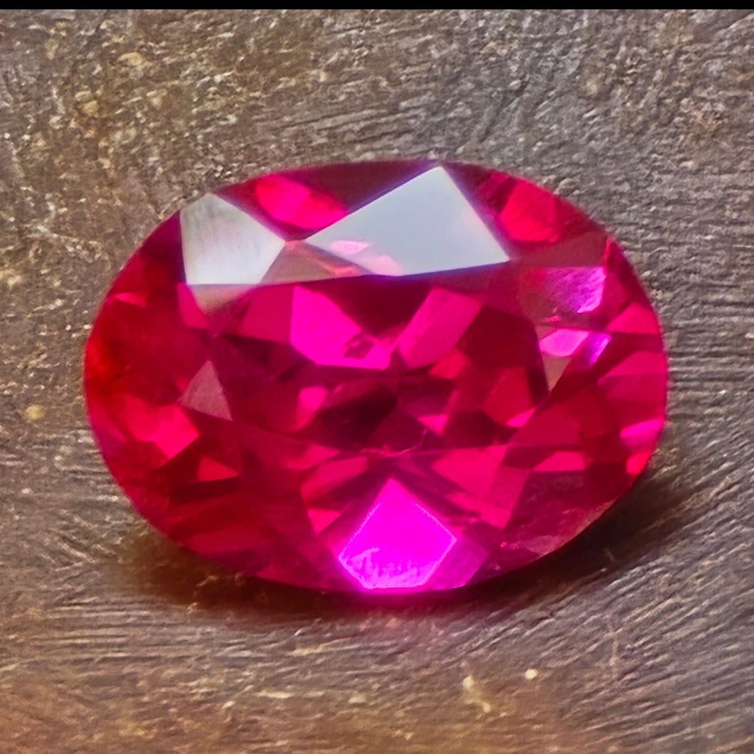 0.43 Carat Oval Unheated Ruby from East Africa