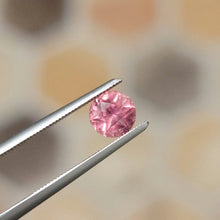Load image into Gallery viewer, 0.84 Carat Round Untreated Silky Peach Sapphire from Umba Valley, Tanzania
