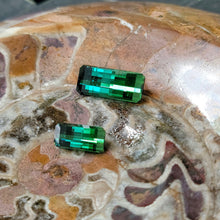 Load image into Gallery viewer, 14.23 Ctw 50/50 Split Bi-Color Blue-Green Tourmalines from Mozambique

