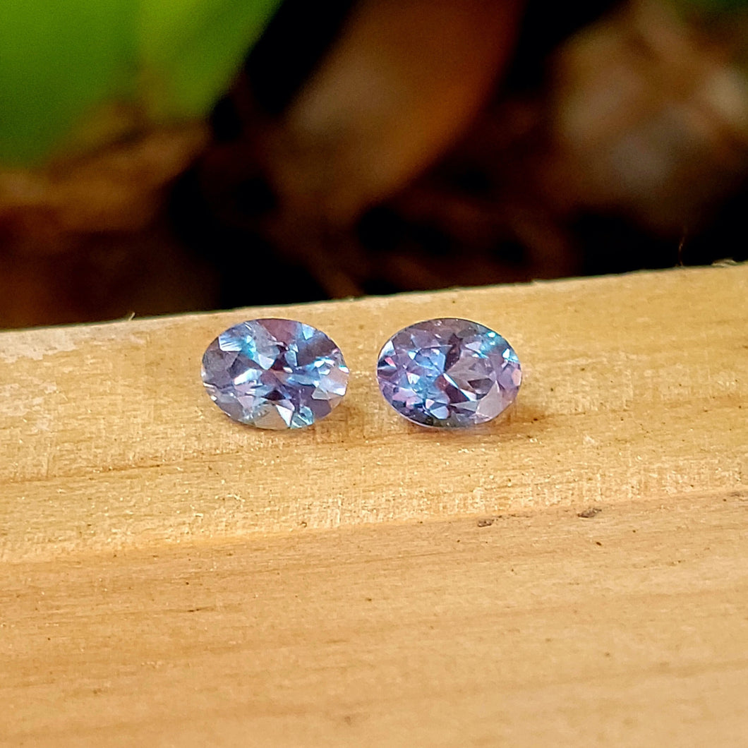 0.37 Carat Total Weight Oval Alexandrites from India