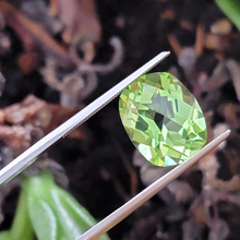 Load image into Gallery viewer, 6.41 Carat Check Top Cushion Mint Peridot from Pakistan
